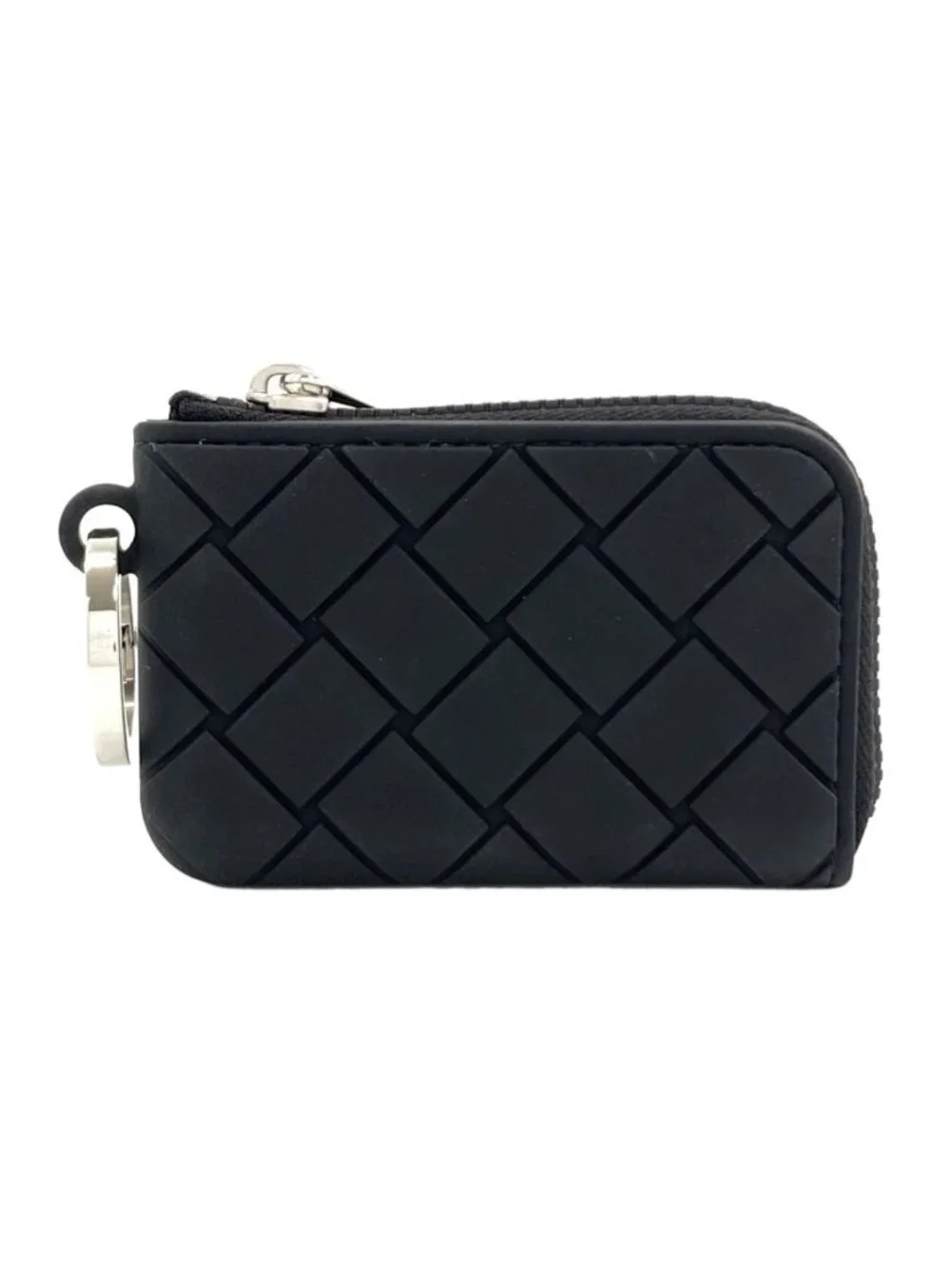 Bottega Veneta Intrecht Coin Case Rubber